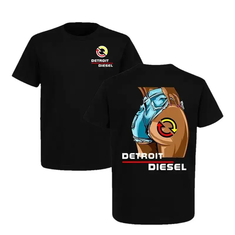 Detroit Diesel Engine Lady Girl T-Shirt, Vintage Truck Mechanic Graphic Tee