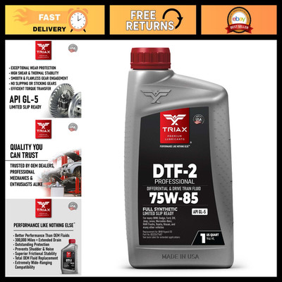 75W-85 Full Synthetic Differential & Drivetrain Fluid | Limited Slip Ready | 1 Q