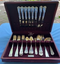 HTF! 47 Pc Set for 8, Magnus Aase, Bergen Norway 830 Silver Hardanger Flatware