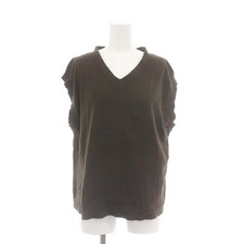 Margaret Howell Cap Sleeve Knit Jumper VNeck 2M Sleeveless Top Natural Color