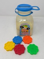 Fisher Price Moo Sound MILK BOTTLE W/ 5 Cookies 7” Toy - No Sound Fisher Price Moo Sound MILK BOTTLE W/ 5 Cookies 7” Toy - No Sound - Image 1
