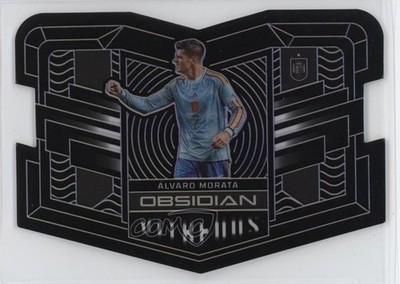 2022 Panini Obsidian Vitreous Electric Etch Purple /30 Alvaro Morata Álvaro 7y2