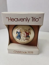 Vintage Schmid Heavenly Trio Christmas Ornament 1978 By Sister Berta Hummel