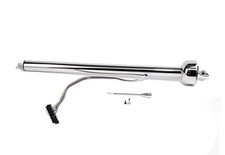 Universal Straight Steering Column, 30 Inch, Stainless Steel, Polish,for