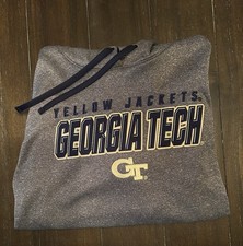 Georgia Tech Grey Hoodie Medium Yellow Jackets Yellow Jackets
