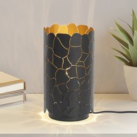Lindby Tischlampe 'Aralena' (Modern) In Schwarz Aus Metall (1 Flammig, E27) - Ti