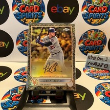 2022 Topps Chrome Pete Alonso 20/65 New York Mets Gilded Refractor Auto Card