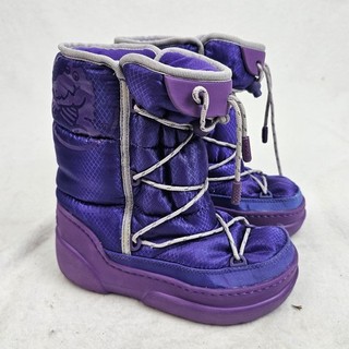 Original Crocs girls winter boots boots winter children purple 32 33 J1
