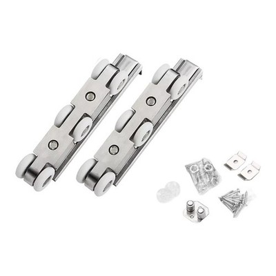 Hochlast Schiebetürräder Zinklegierung Korpus PA66 Nylonrolle 2,5 cm Breite