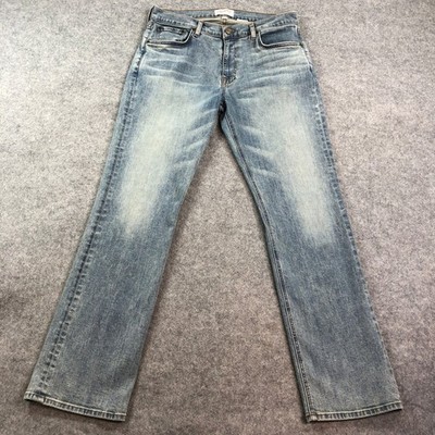 Tecovas Slim Jeans Mens 33x32 Light Wash Blue Made in USA Cowboy Western