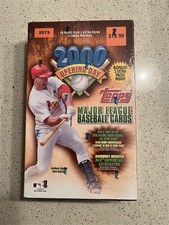 2000 Topps Opening Day Baseball brown Box 22 Packs 7 cards Factory Sealed unopen