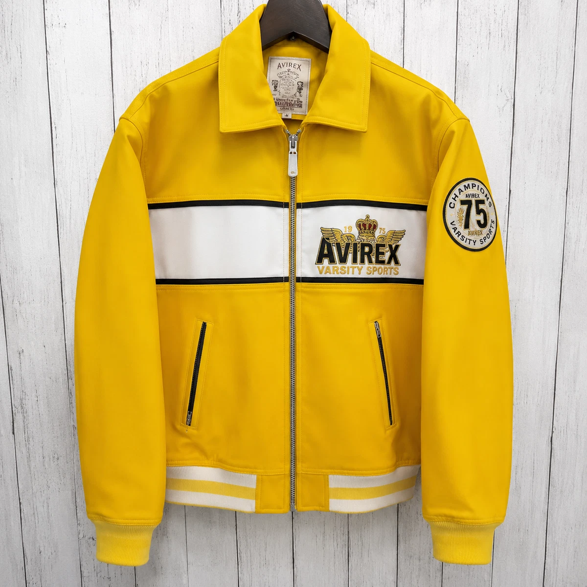 Black Yellow Varsity Jacket for sale | eBay