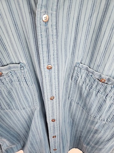 Eddie Bauer Vintage Men’s Shirt Size L Long Sleeve Button Front Rugged Style - 第 3/12 張圖片