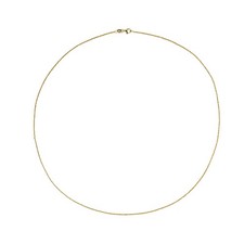 Vergoldete Sterling Silber Criss-Cross Kette, 60cm