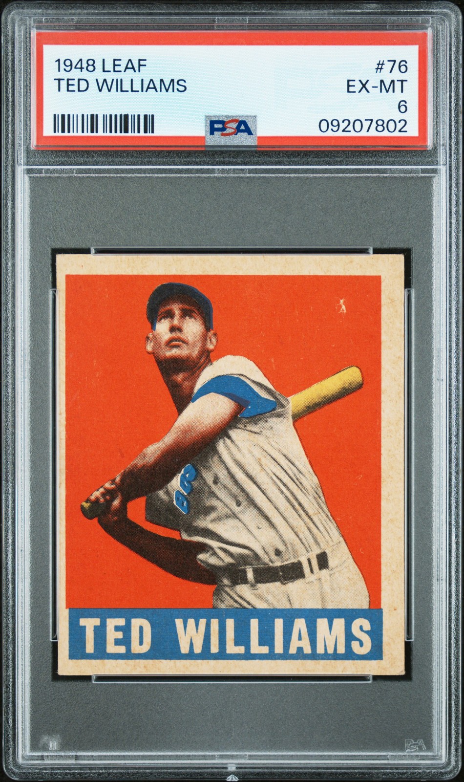 1948 LEAF #76 TED WILLIAMS PSA 6