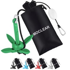 Moclear Kayak Anchor Kit, 1.5 lb Compact Folding Grapnel Anchor for Kayaks, C...