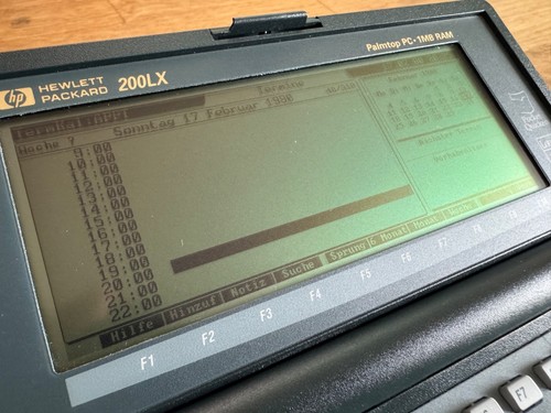 Hewlett Packard 200LX, Palmtop PC. MS-DOS, 1MB RAM, 3x SRAM Karten, Anleitungen. - Photo 9/14