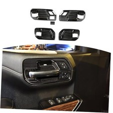RT-TCZ for Silverado Inner Door Handle Cover Trim Bowl for Chevy Black