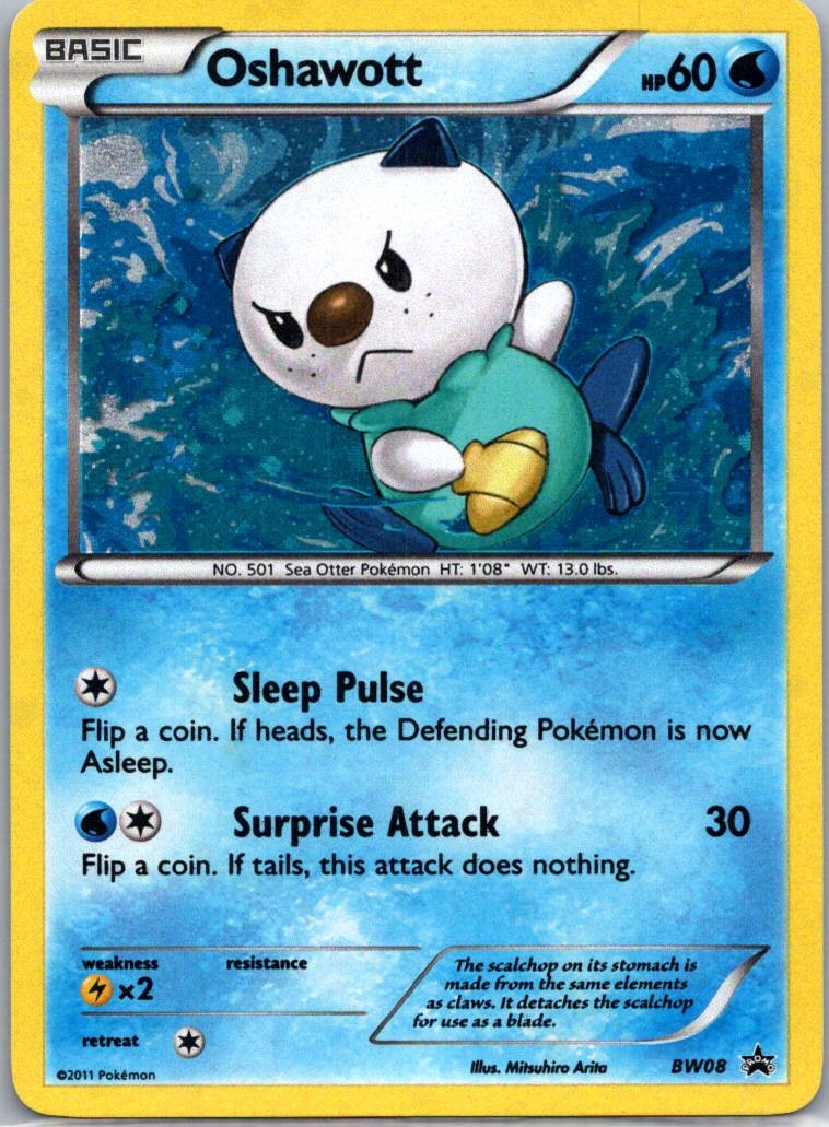 Oshawott BW08 Black And White Promo Promo Holo Pokemon