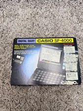 Diario digitale vintage Casio SF-4000 32 KB banca memo grande display 