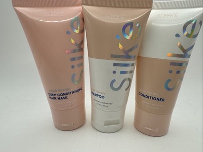 Silke Sleeke Shampoo Conditioner Deep Set 1.7 Oz Set Trial Travel