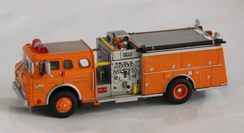 COUNTY FIRE TRUCK Engine Co. #12 Orange Athearn escala HO Athearn 1/87 #10264 | Condition: Used