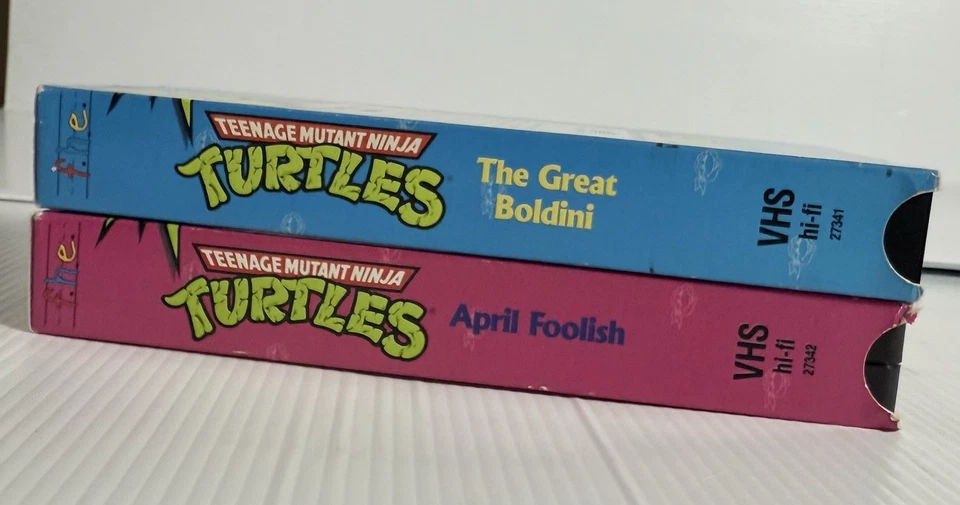Teenage Mutant Ninja Turtles Burger King Kids Club VHS Tapes, RARE & VINTAGE Foto 3 de 4