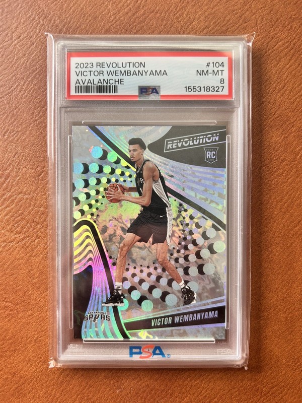 2023 Panini Revolution Victor Wembanyama #104 Avalanche Rookie PSA 8 🏀🔥