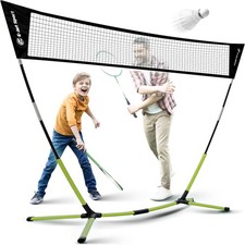 Badminton Net - Portable, Instant Setup Tool-Free for Backyard  Beach Fun