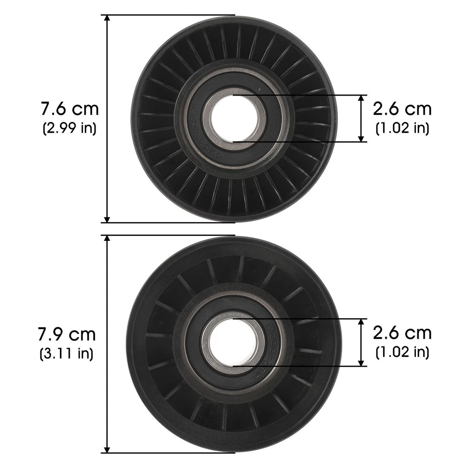 Drive Belt Idler Pulley Set For Ford Falcon 6 EF EL AU BA BF FG 4.0L 6Cyl NEW - image 2 of 2