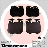 Zimmermann BremsbelÄGe BMW 2 3 G20 G80 G28 4 5 G31 G30 F90 6 G32 7 G11 G12 8