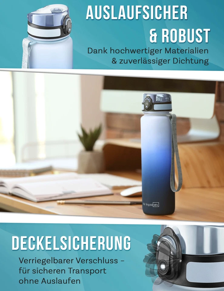 My Vesperbox - Minny - Kinder Trinkflasche 750ml – Auslaufsicher & BPA-frei - Bild 4 von 4