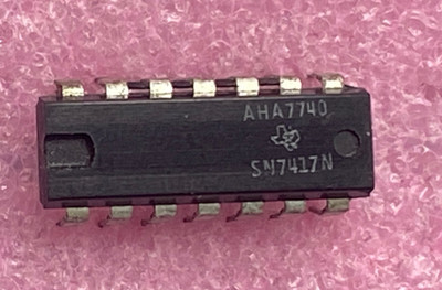 Texas Instruments SN7417N 6-hex inverters open collector out Integrated Circuit