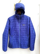 Patagonia Nano Puff Hoody Jacket Womens Small Blue PrimaLoft Hooded Insulated