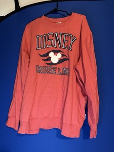 Classic Disney Cruise Line Pullover Sweatshirt Red Size 2XL