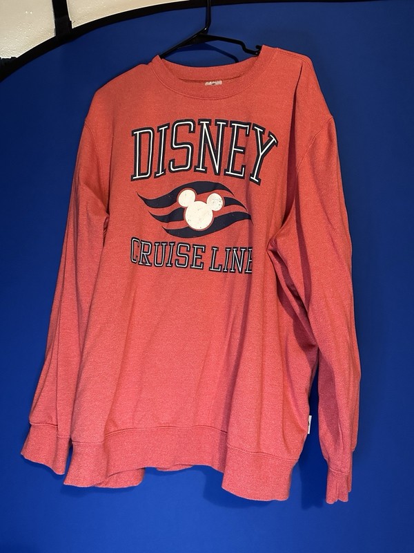 Classic Disney Cruise Line Pullover Sweatshirt Red Size 2XL