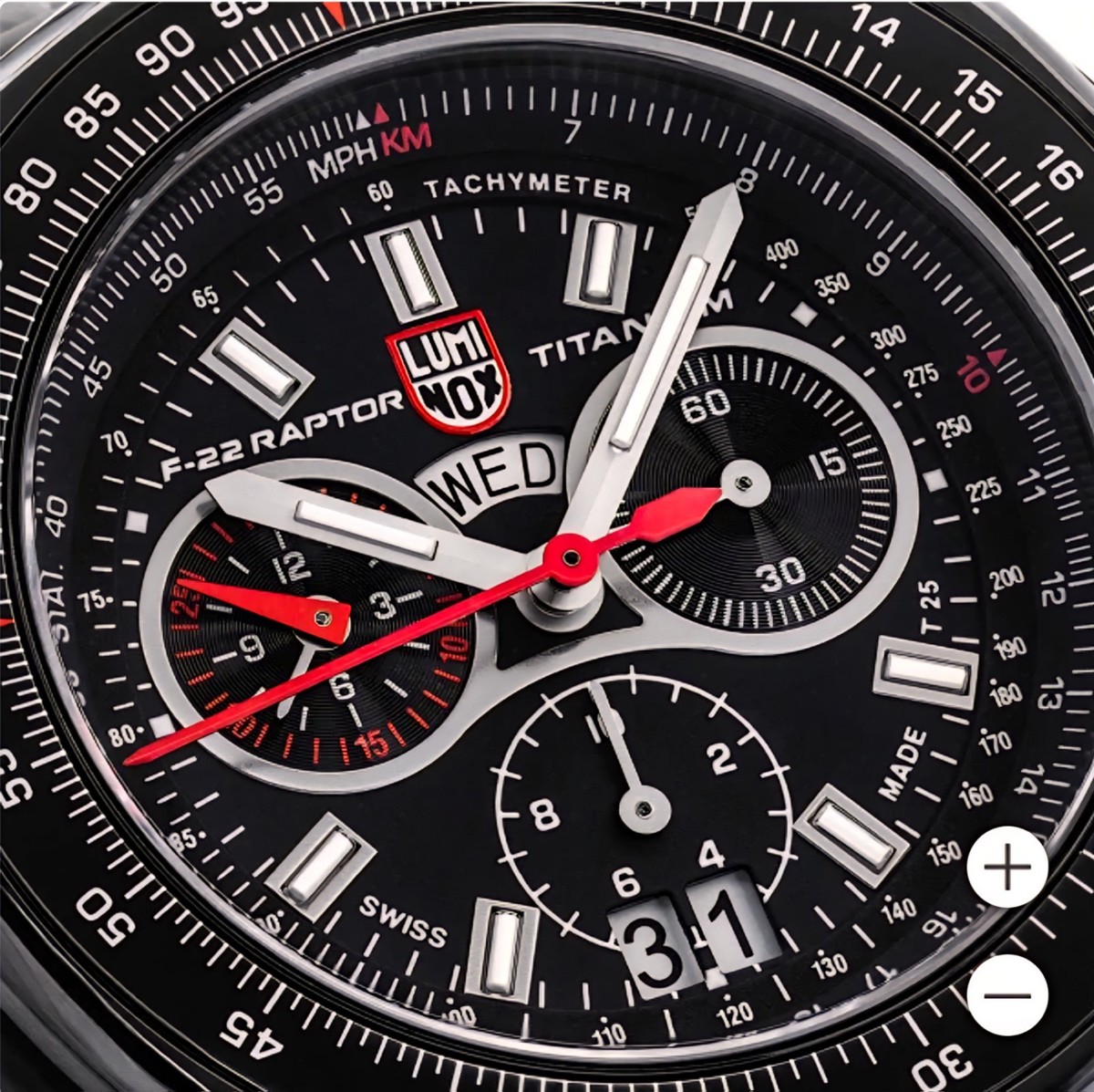 NEW Luminox F-22 RAPTOR™ Titanium 9270 Series Pilot Watch, 44 mm