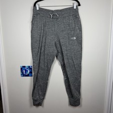 Women  s The North Face Dark Gray Joggers Sweatpants Lounge Fleece Lined Large