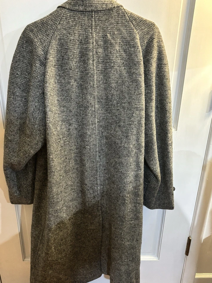 Vintage 1960s Clipper Craft Harris Tweed Hadwoven Pure Scottish Wool mens Coat - Image 2 of 4