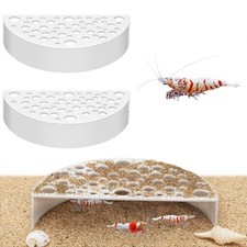 2 Pcs Shrimp Hides for Aquarium Shrimp Hides Hideout Aquarium Cave Fish Tunne...