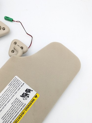 05 - 07 Mercury Montego Left Right Pair Sunvisor Set Sun Visor Shade Beige OEM - Picture 10 of 14