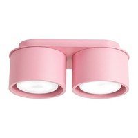 Deckenlampe Aluminium Rosa GX53 2-Flammig L:21 Cm Deckenleuchte Schlafzimmer