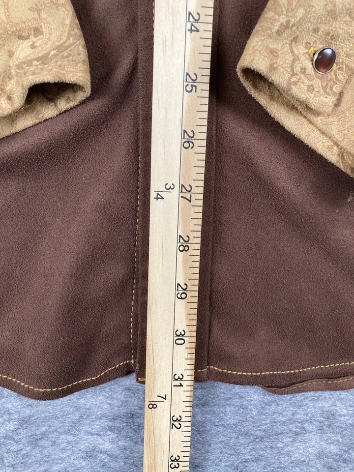 Vintage BC Ethic Mens Shirt 2XL Western Paisley Yoke Brown Retro Party Button Up - Image 3 of 4