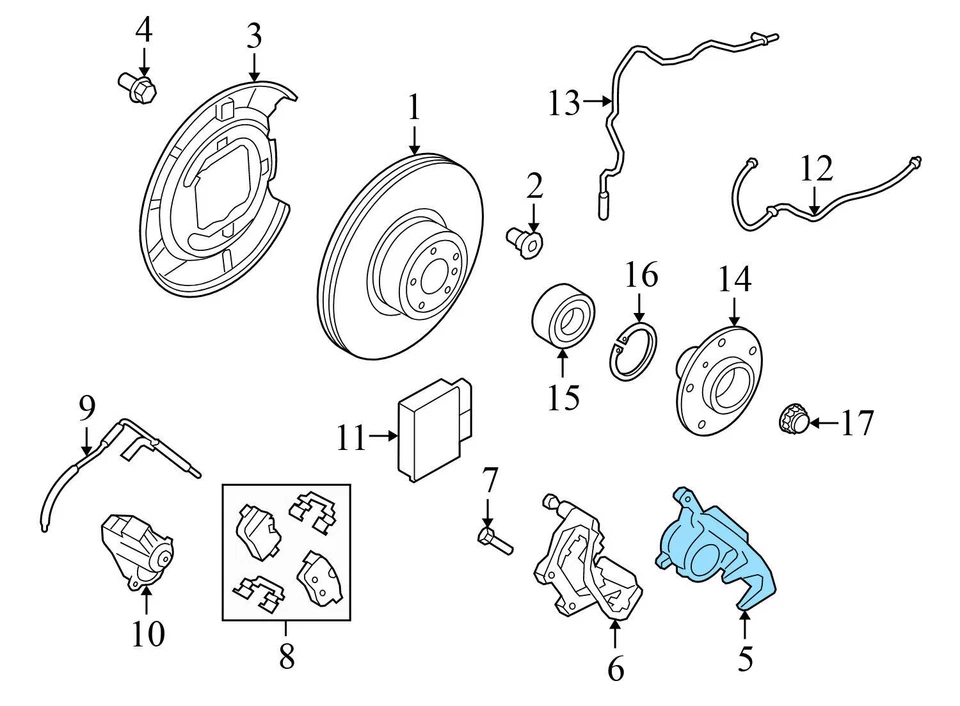 BMW Z4 2009-2016 - Pinza de freno trasera derecha 6786058 Foto 4 de 4