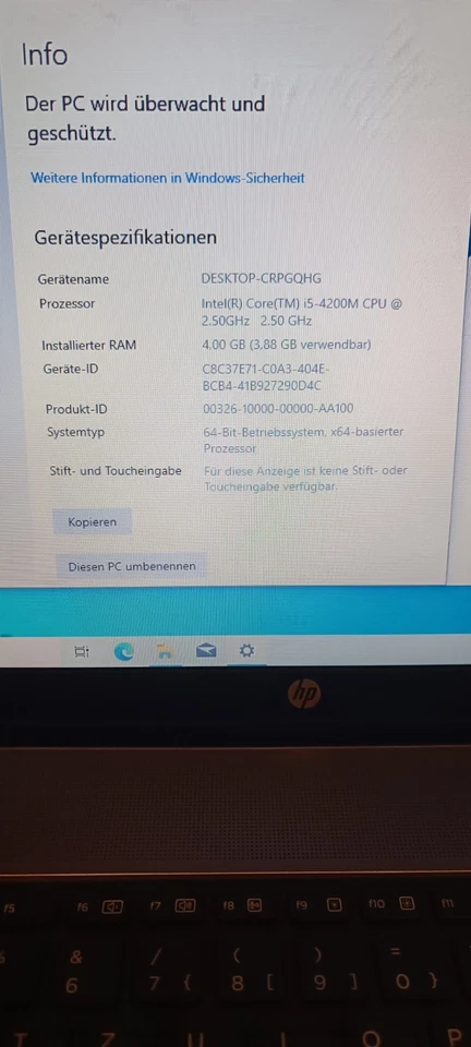 hp probook 450 g1 - Core i5 - 500GB HDD - Windows 10 - Notebook/ Laptop - Bild 4 von 4