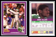 Eric Allen Rookie #380S 1989 Score Supplemental Football Card NFL NM. rookie card picture