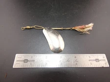 RARE Vintage Metal Hendryx Crescent Tear Drop Fly Rod Spinner-Early 1900s