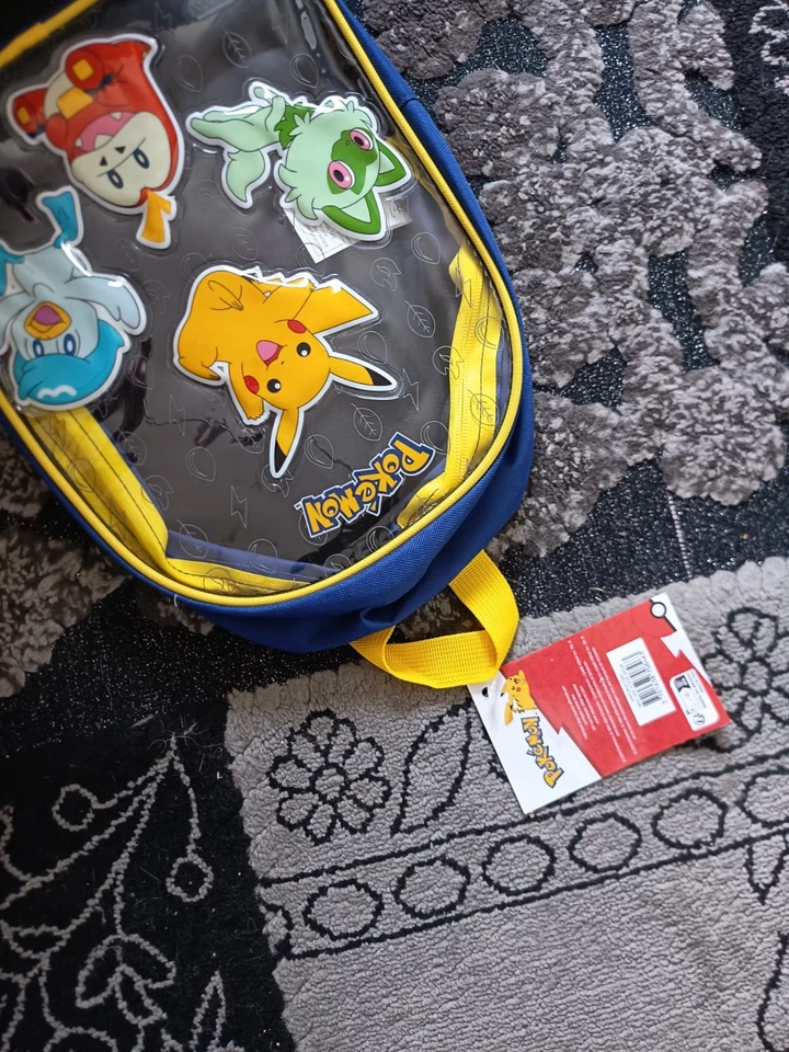 Pokémon sac à dos enfant bleu/jaune Pikachu, polyester, poches, zip - Photo 3/3