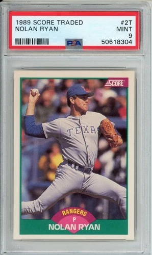 1989 Score Rookie & Traded Box Set Nolan Ryan #2T PSA 9 MINT HOF TEXAS RANGERS