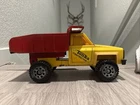 Vintage 1983 Chevy TONKA Construction - DUMP TRUCK - Steel - Yellow & Red Great